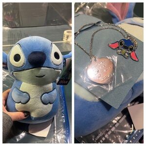 NWT Stitch Plush with Necklace!